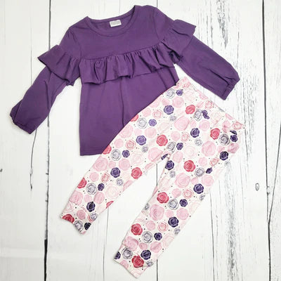Plum & Roses Pant Set